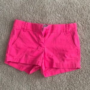 J crew pink shorts